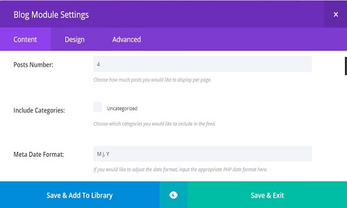 blog divi theme modules latest