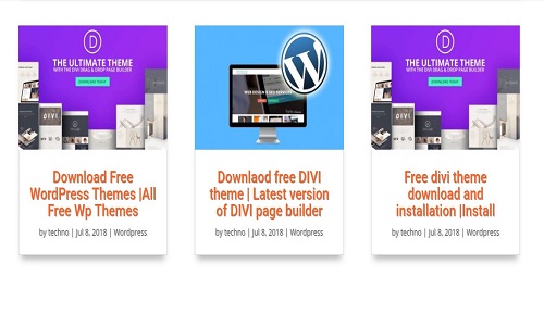 divi blog module demo example