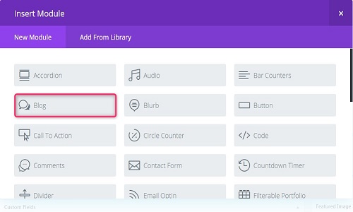 divi theme blog-module 2018
