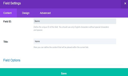 divi theme contact form module example